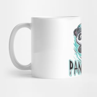 Meet PandaRider - The Smiling Panda on Wheels Mug